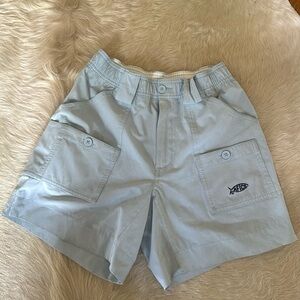 AFTCO Original Men’s Fishing Shorts Light Blue  Size 26